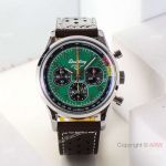 Swiss Made Breitling Top Time Ford Mustang Green Arabic Men's Watch
